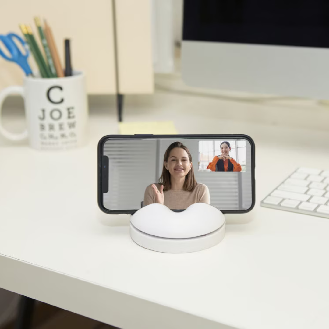 Support Smartphone Spinner Blanc