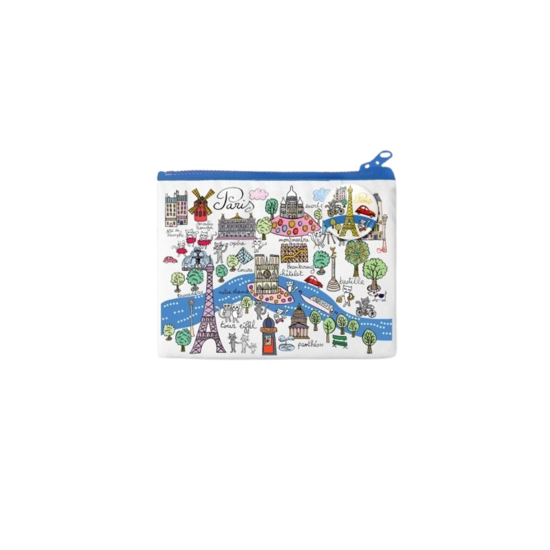 Pochette Coton Paris + Badge