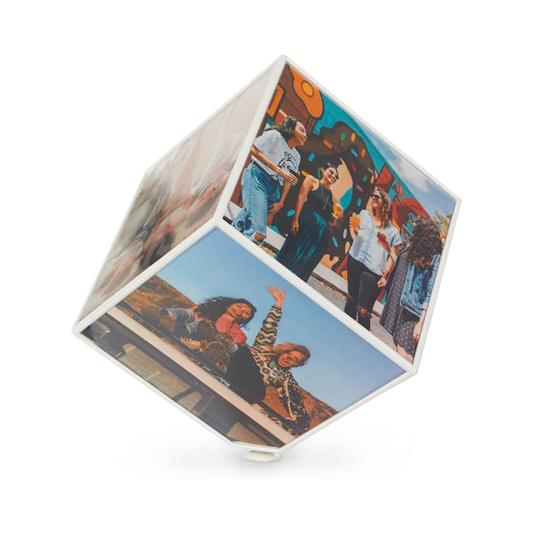 Kube Photo Tournant – 6 Photos 15×15 cm