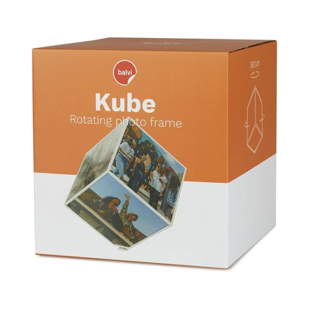 Kube Photo Tournant – 6 Photos 15×15 cm