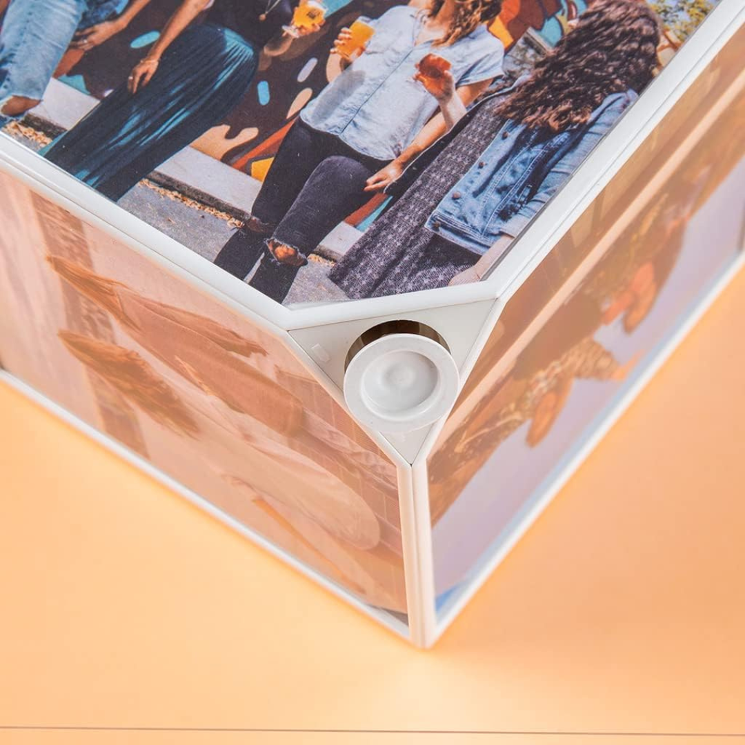 Kube Photo Tournant – 6 Photos 15×15 cm