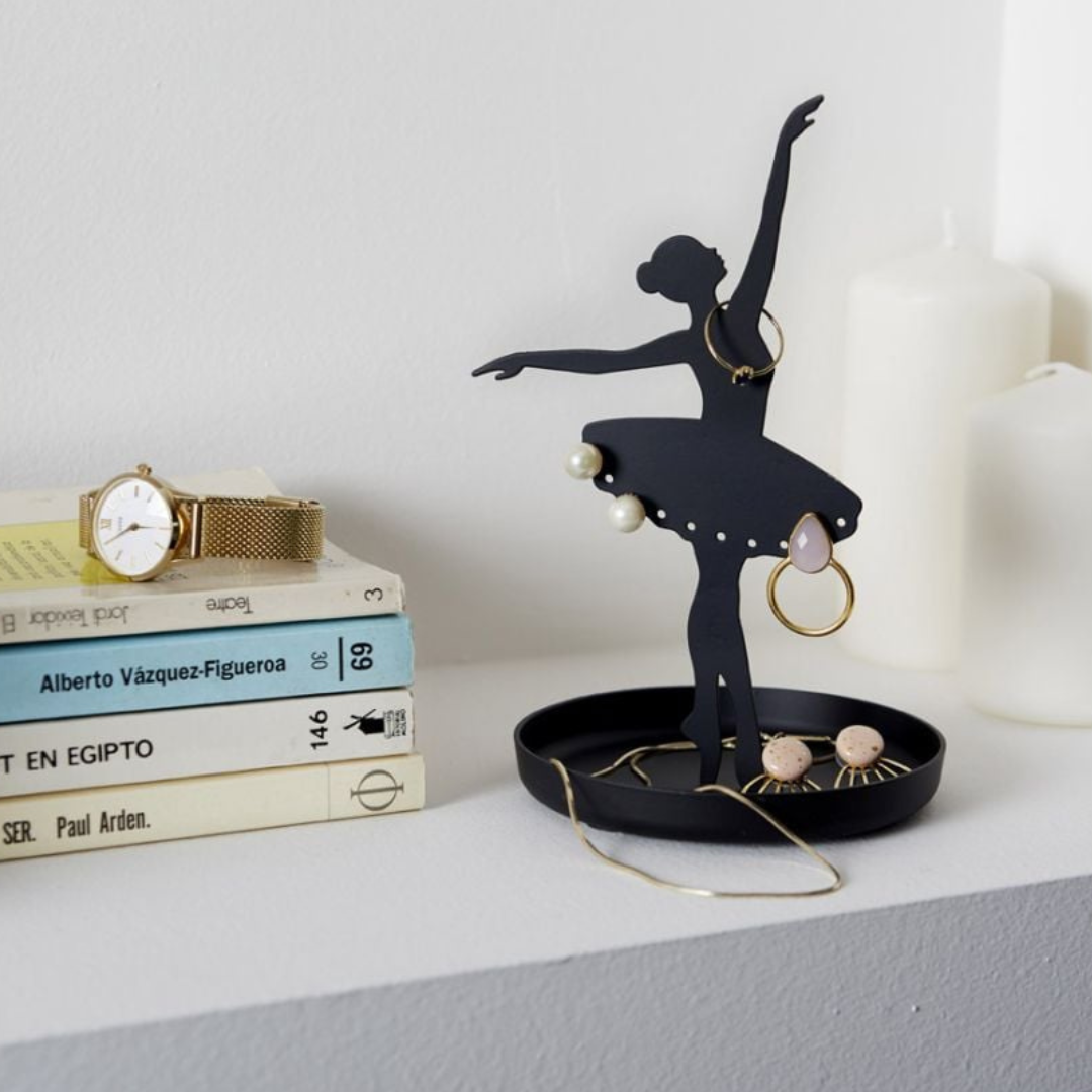 Porte-Bijoux Ballerine Noir