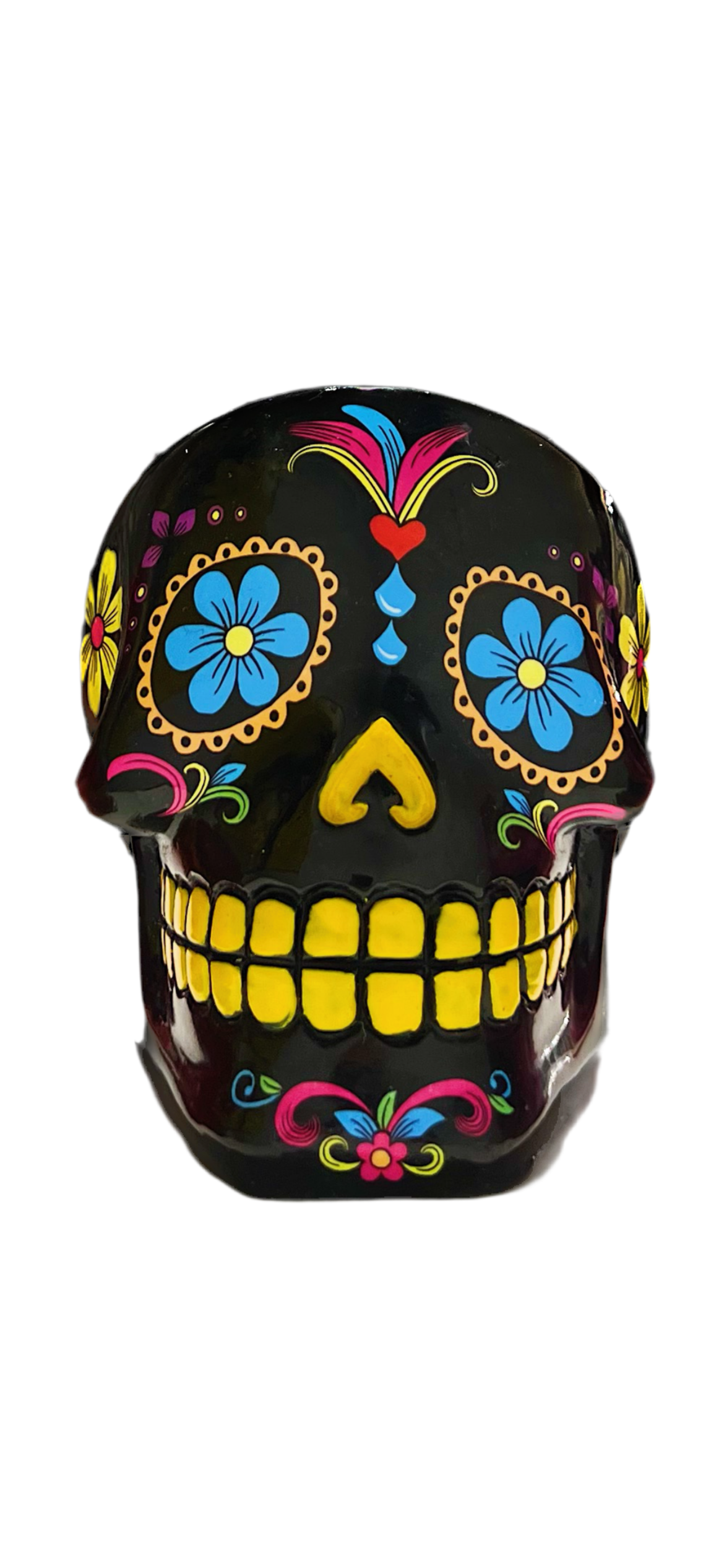 Cendrier Tête de Mort Mexicaine Noir
