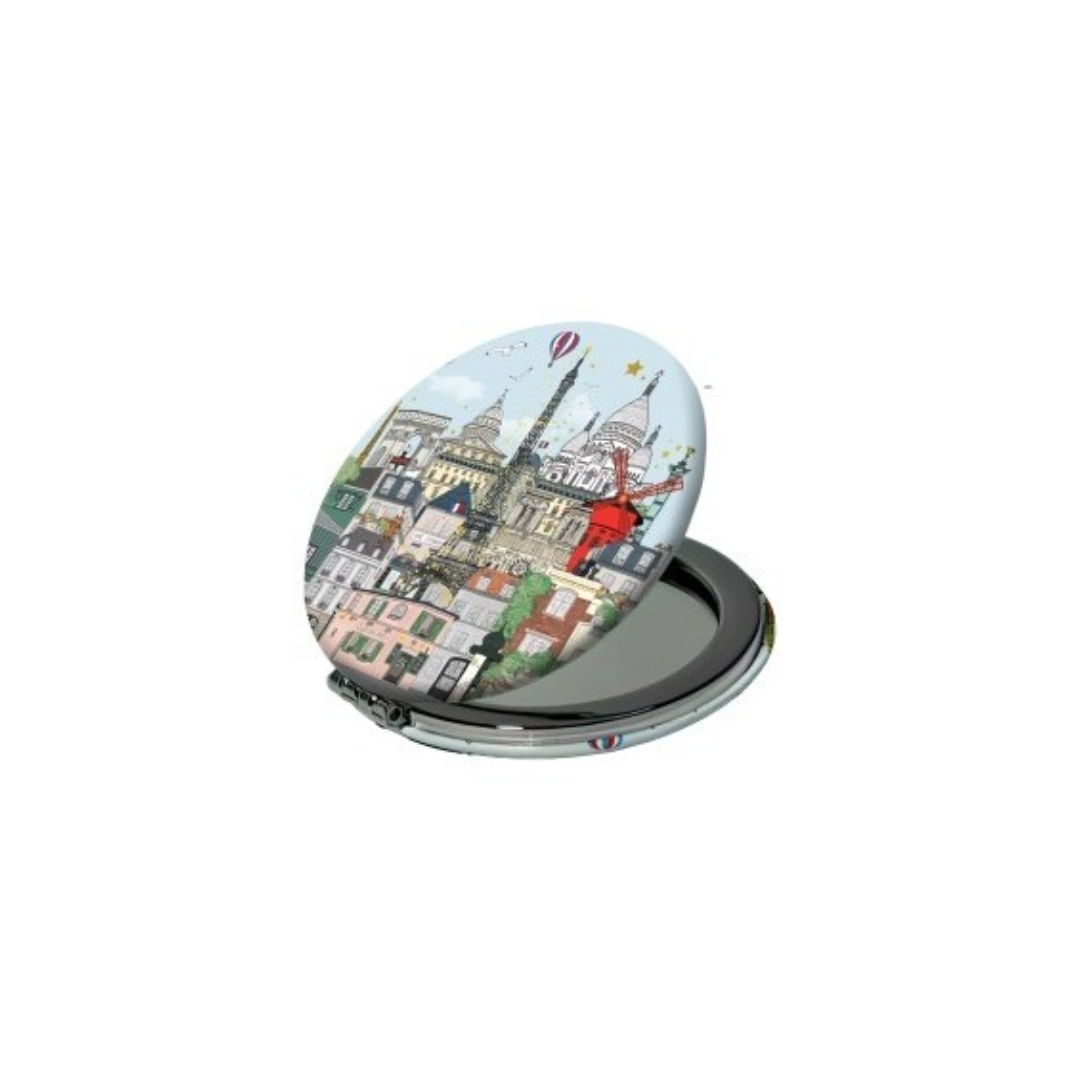 Miroir de Poche Paris – Motifs Variés