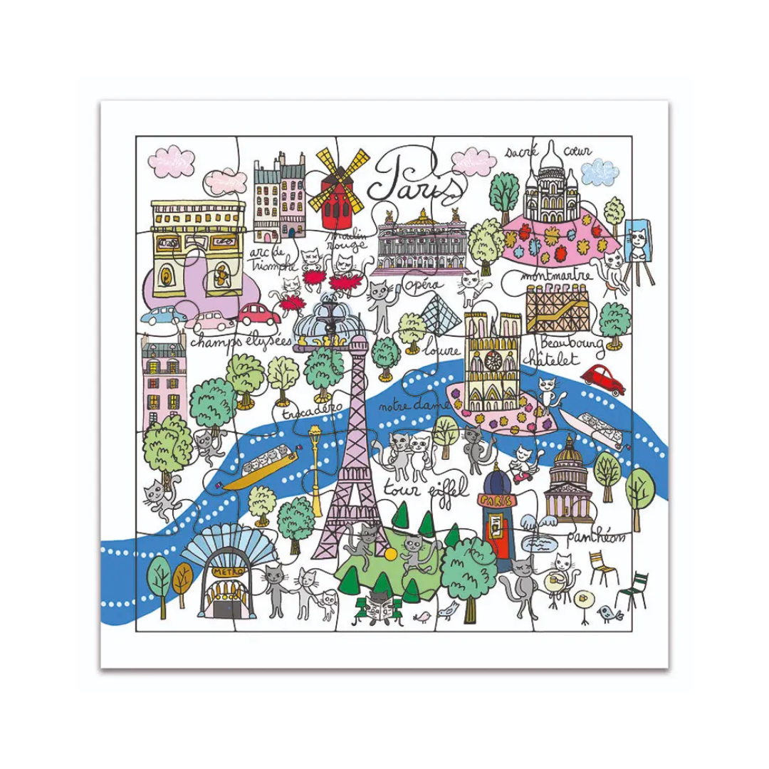 Carte Puzzle – Collection Paris