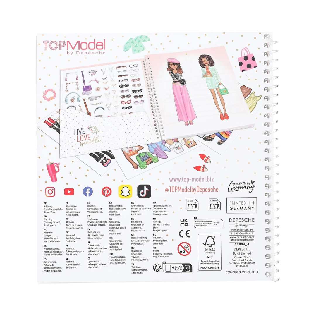 TOPModel – Dress Me Up Stickers Book