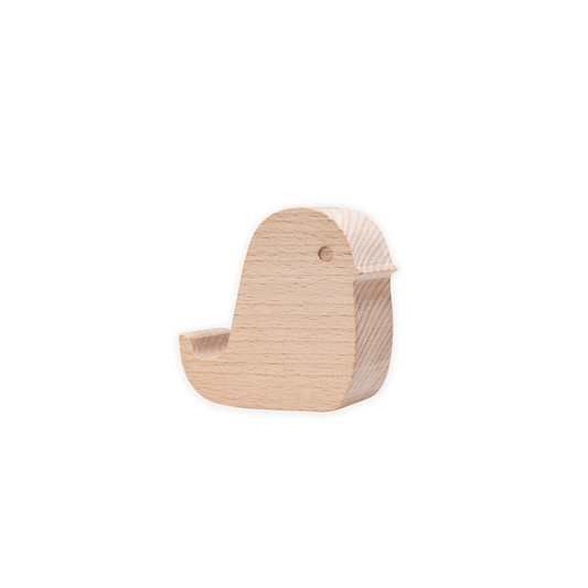 Support Smartphone en Bois – Oiseau