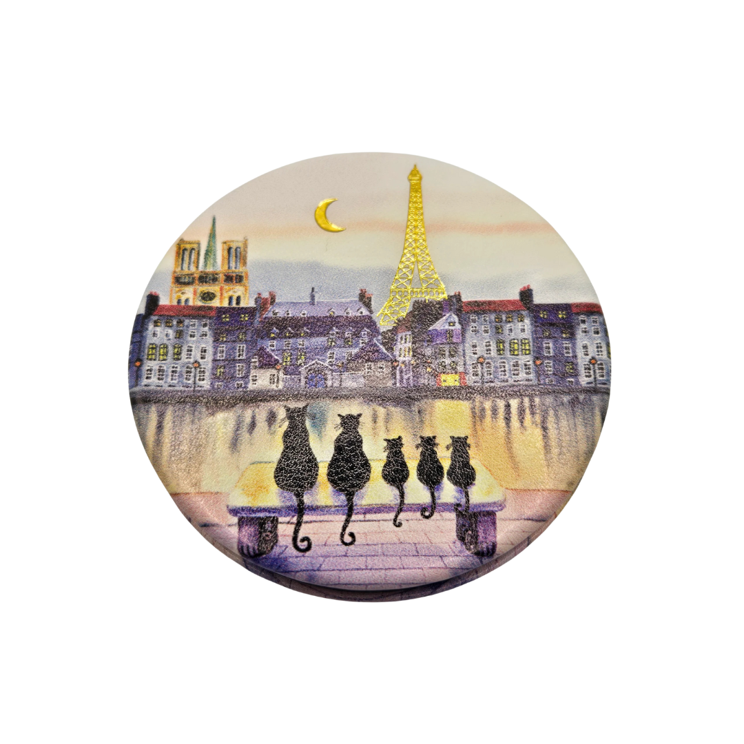 Miroir de Poche Paris – Motifs Variés