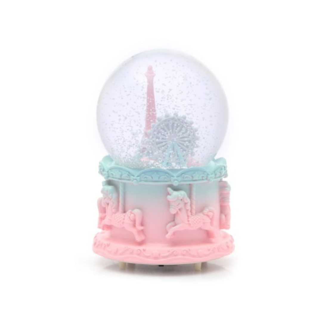 Boule à Neige Musicale Tour Eiffel - Rose