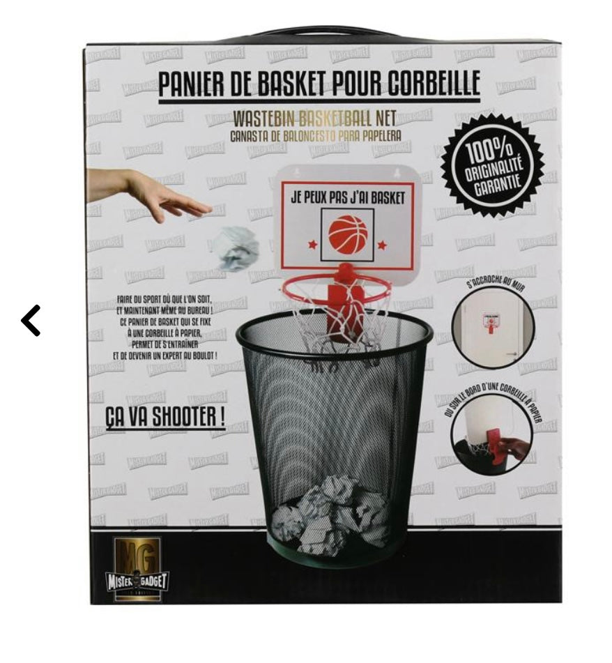 Panier de basket de corbeille blanc