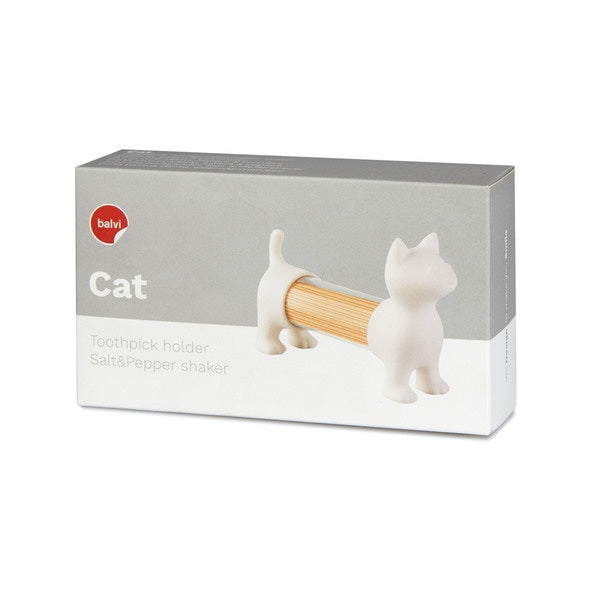 Porte Cure-Dents & Salière-Poivrière Chat