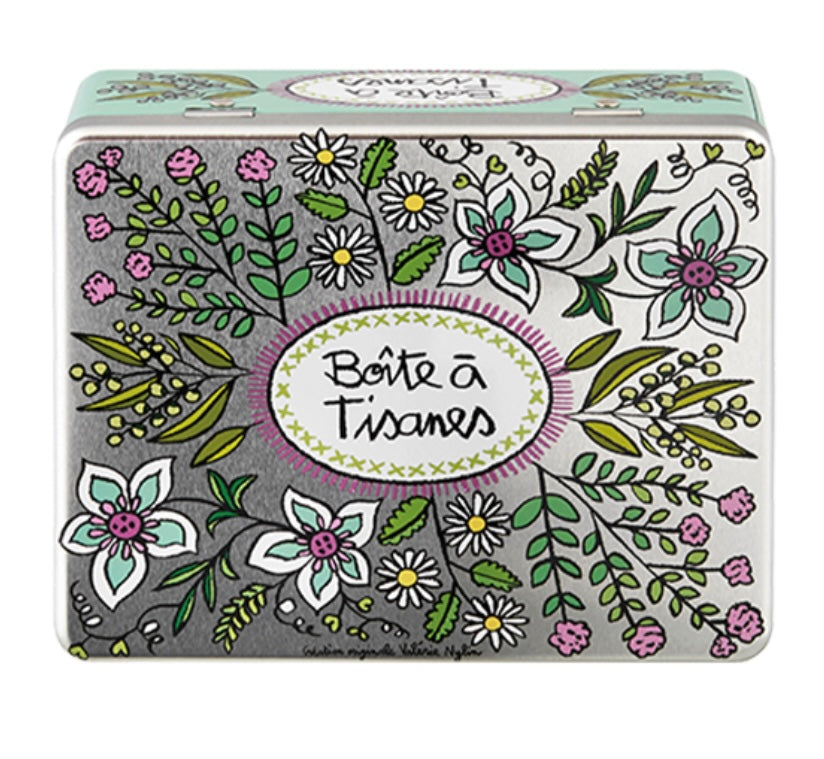 Boîte à tisanes compartimentée