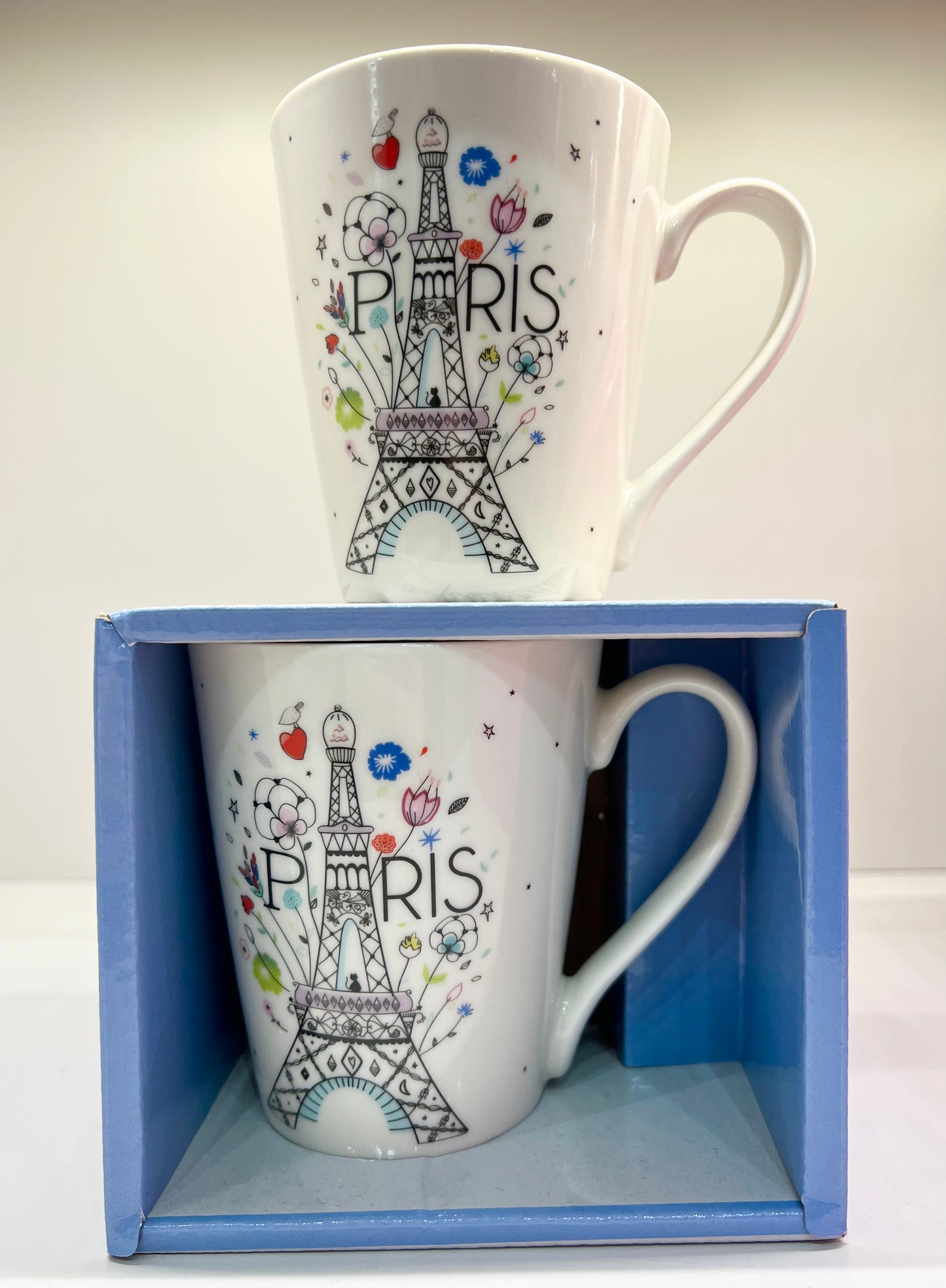 Mug Paris Tour Eiffel avec Roses
