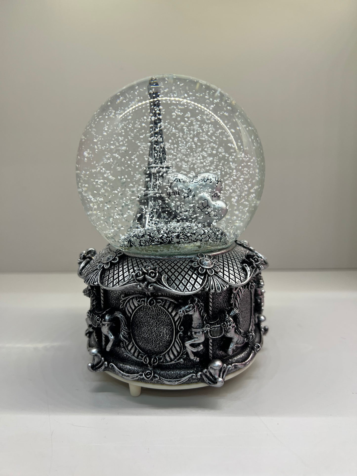 Boule à neige argent