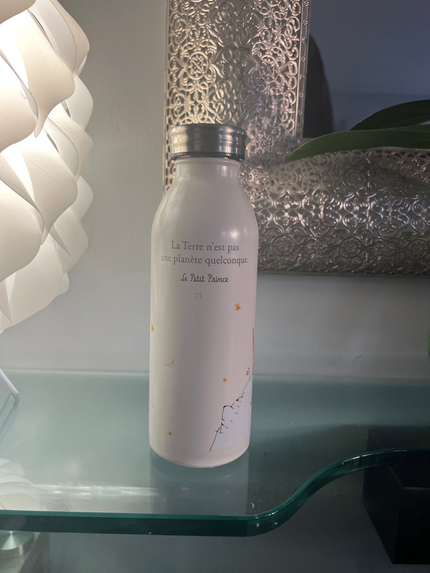 Gourde Blanche Petit Prince & le Renard