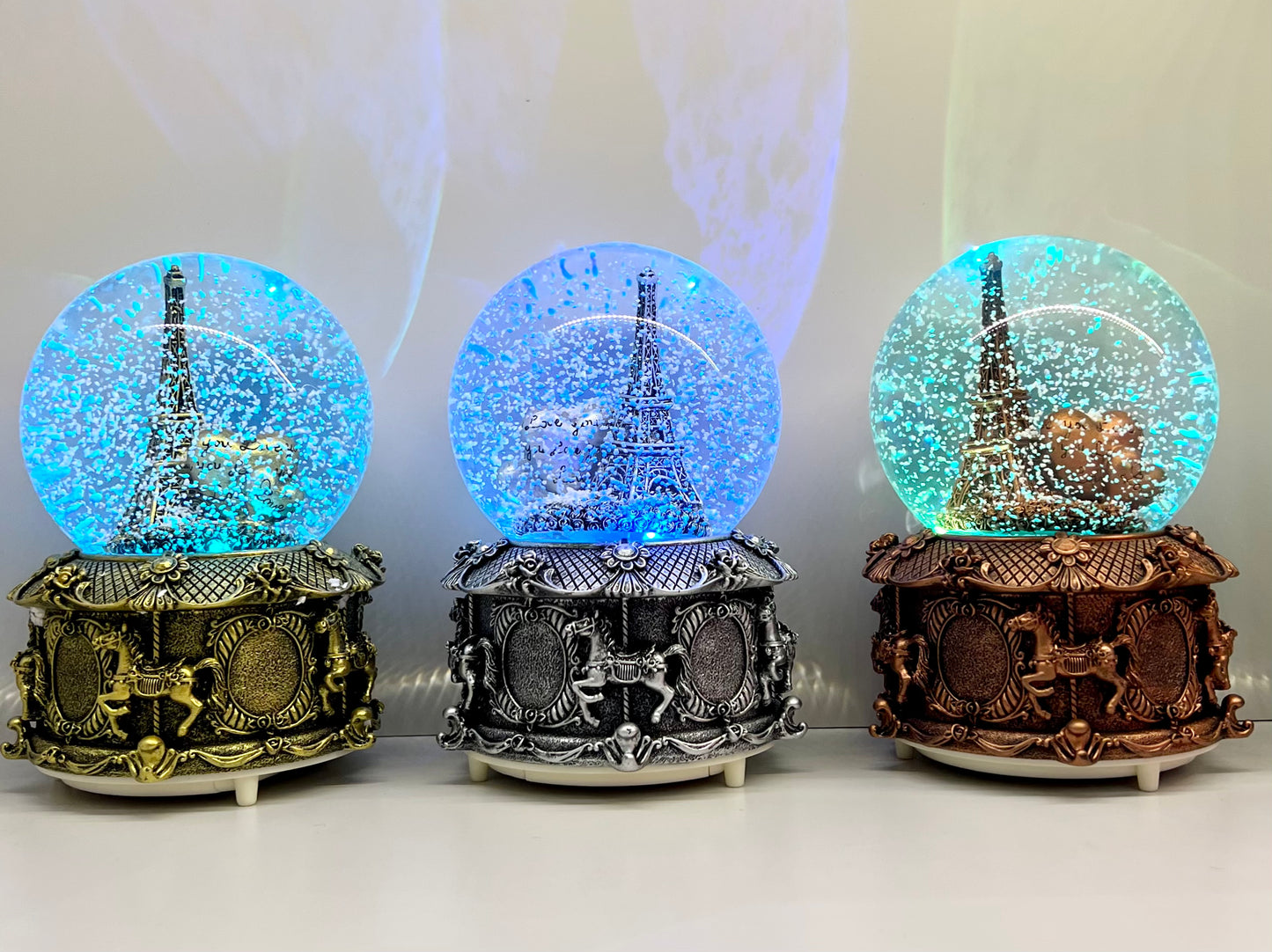 Boule à neige argent