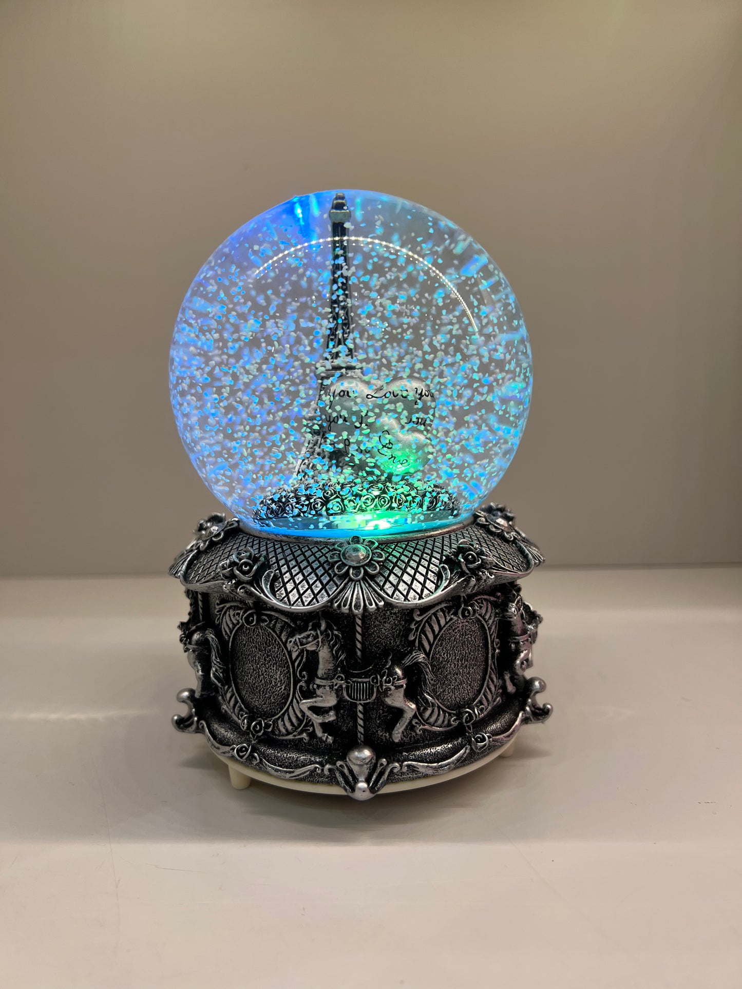 Boule à neige argent