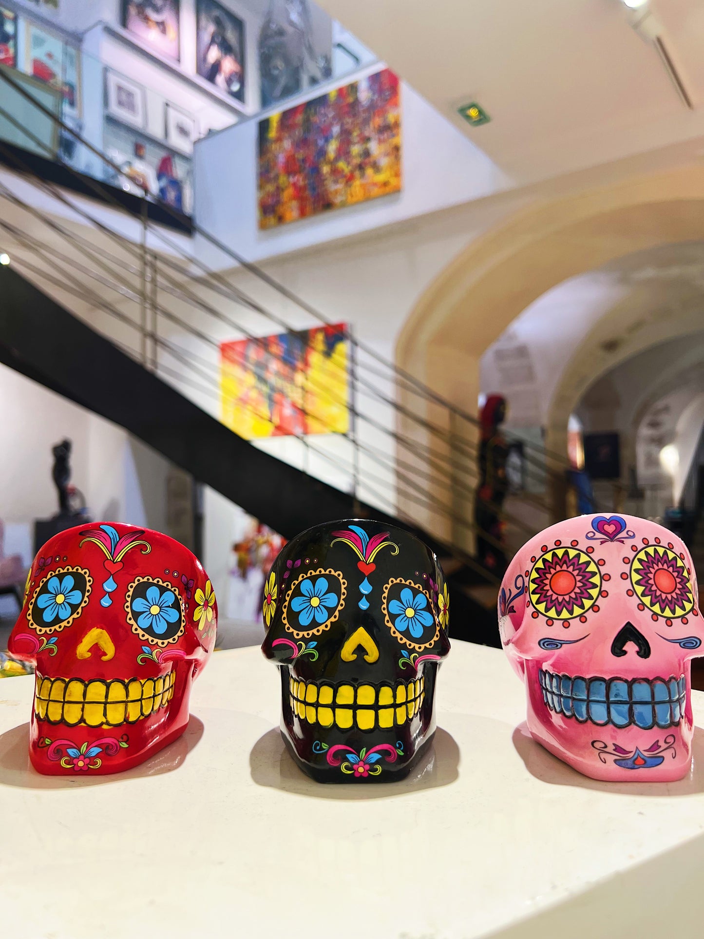 Cendrier Tête de Mort Mexicaine Noir