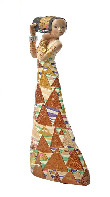 Sculpture L'Attente inspiré de Gustav Klimt