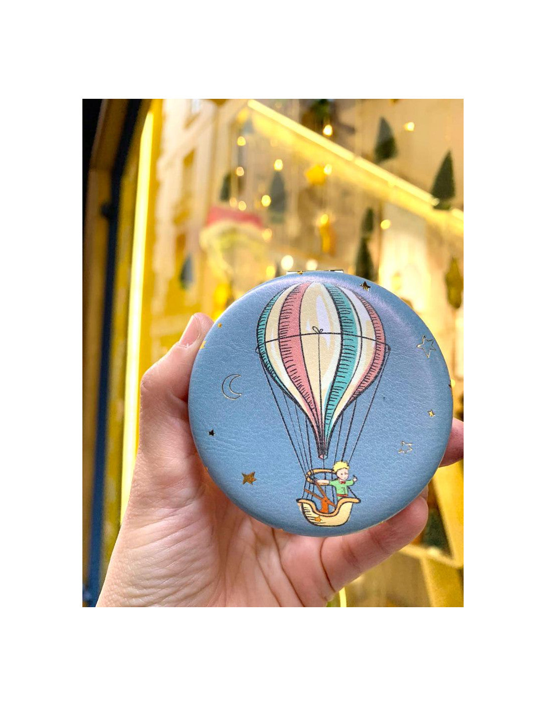 Miroir macaron Le Petit Prince modèle Montgolfière