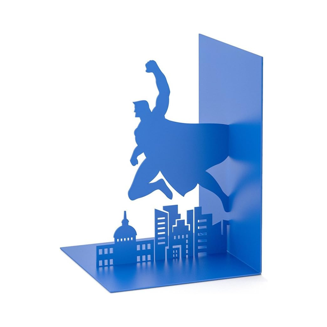 Serre-Livres Design en Métal – Superhéros ou Silhouette Femme