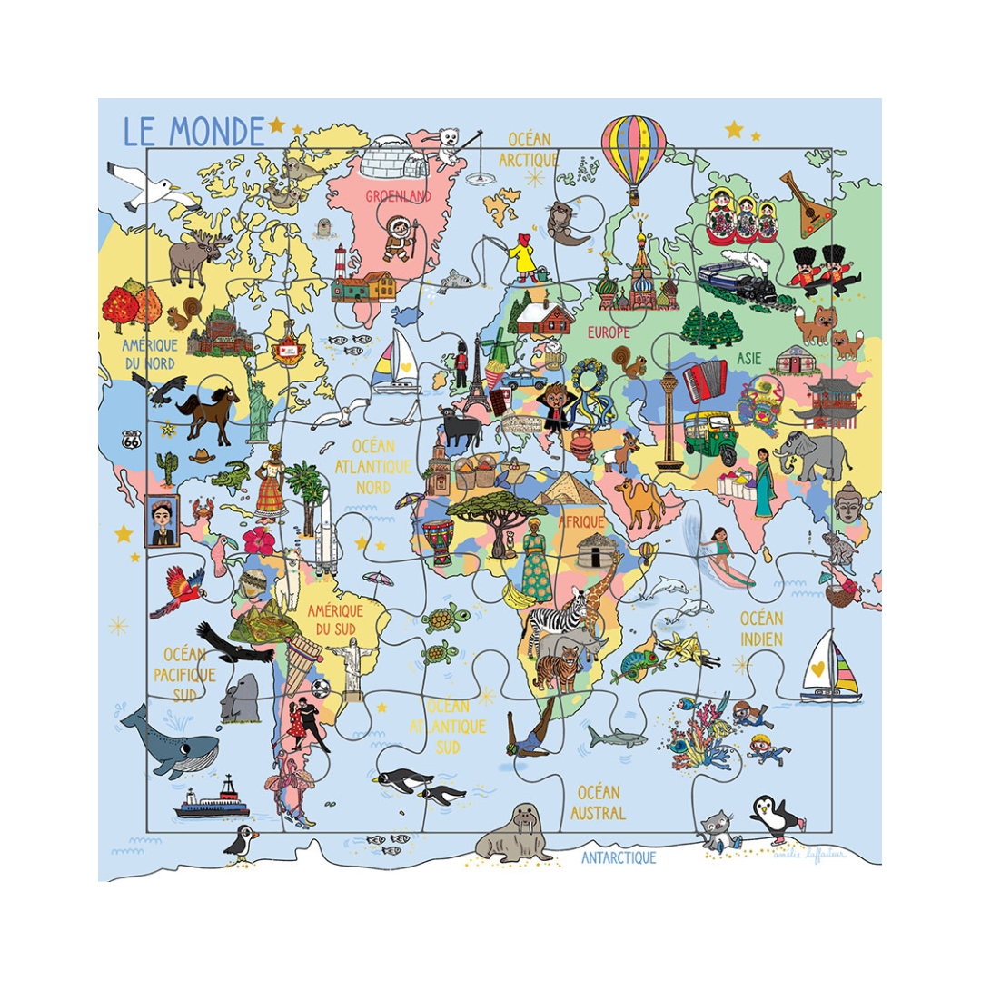 Carte Puzzle – Collection Illustrée