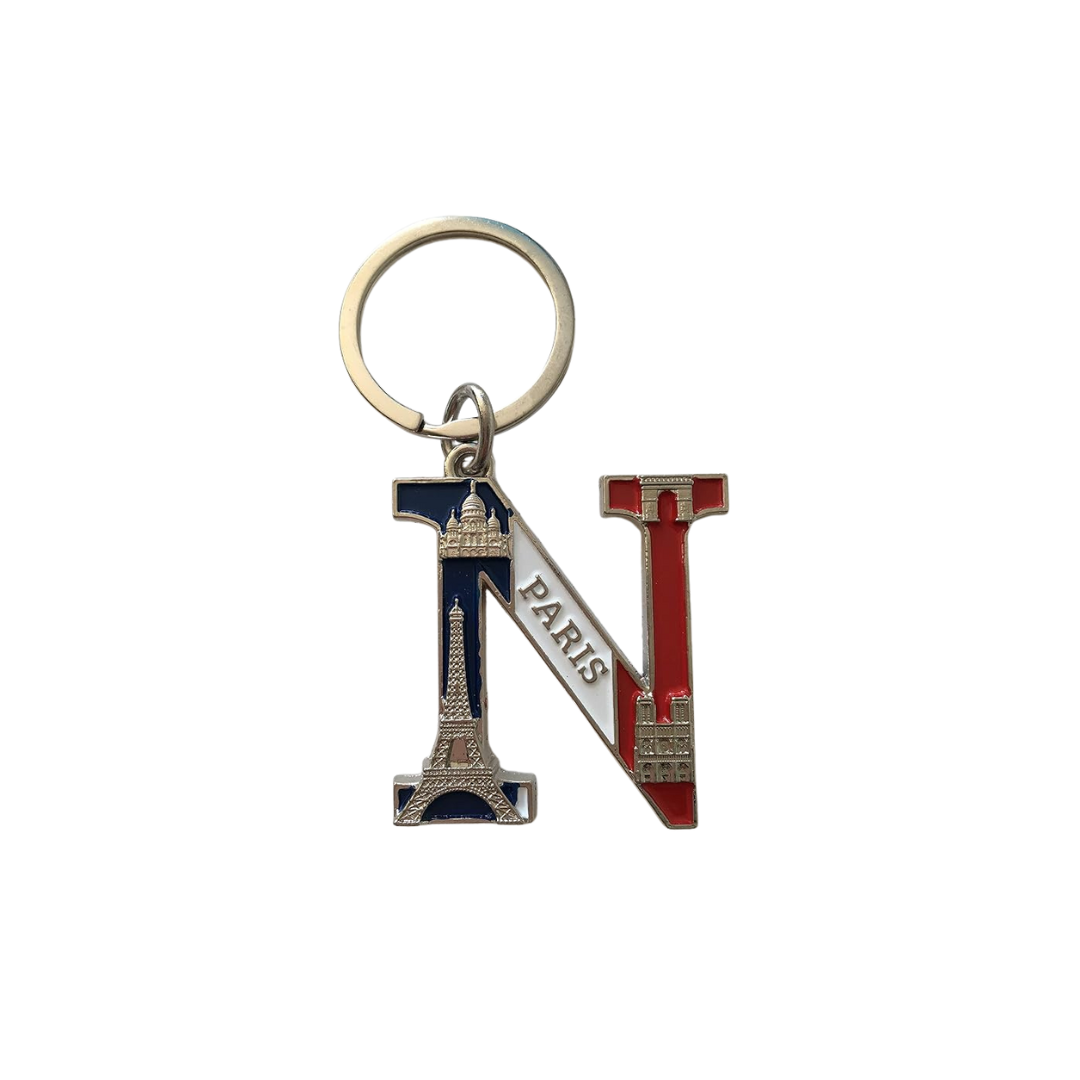 Porte-clés Lettre Alphabet Paris