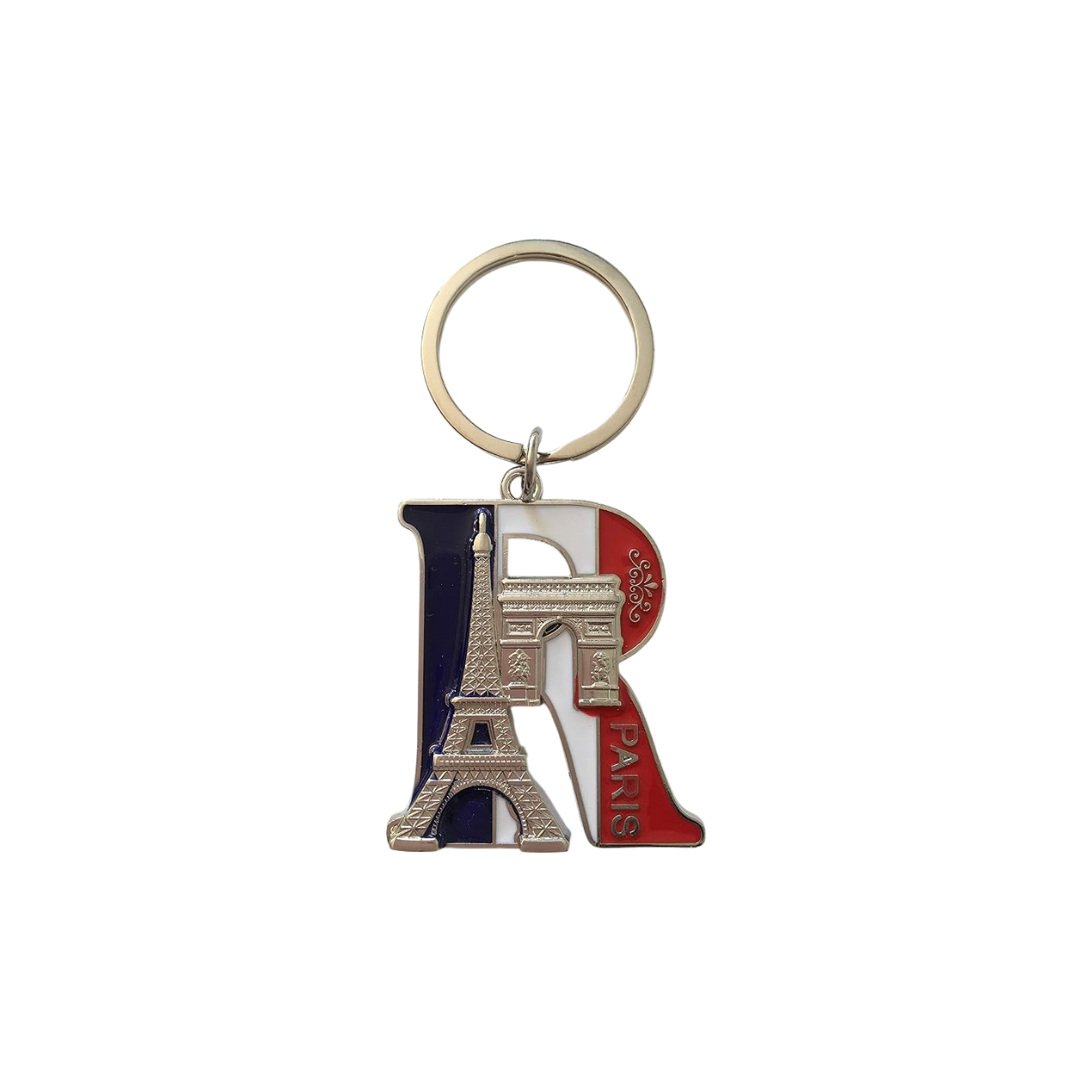 Porte-clés Lettre Alphabet Paris