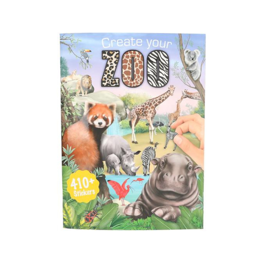 Livre d’Autocollants – Crée ton Zoo
