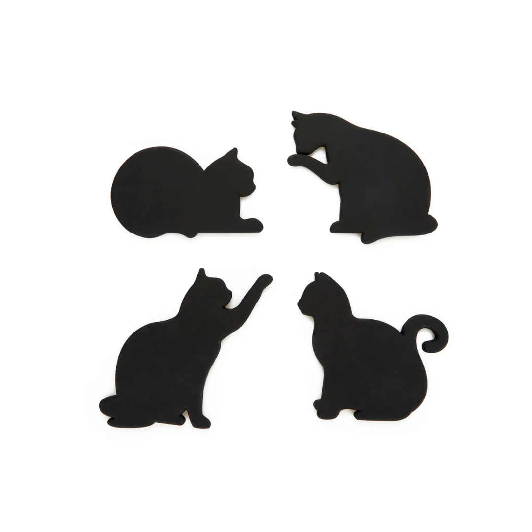 Dessous de Verre Chat – Lot de 4