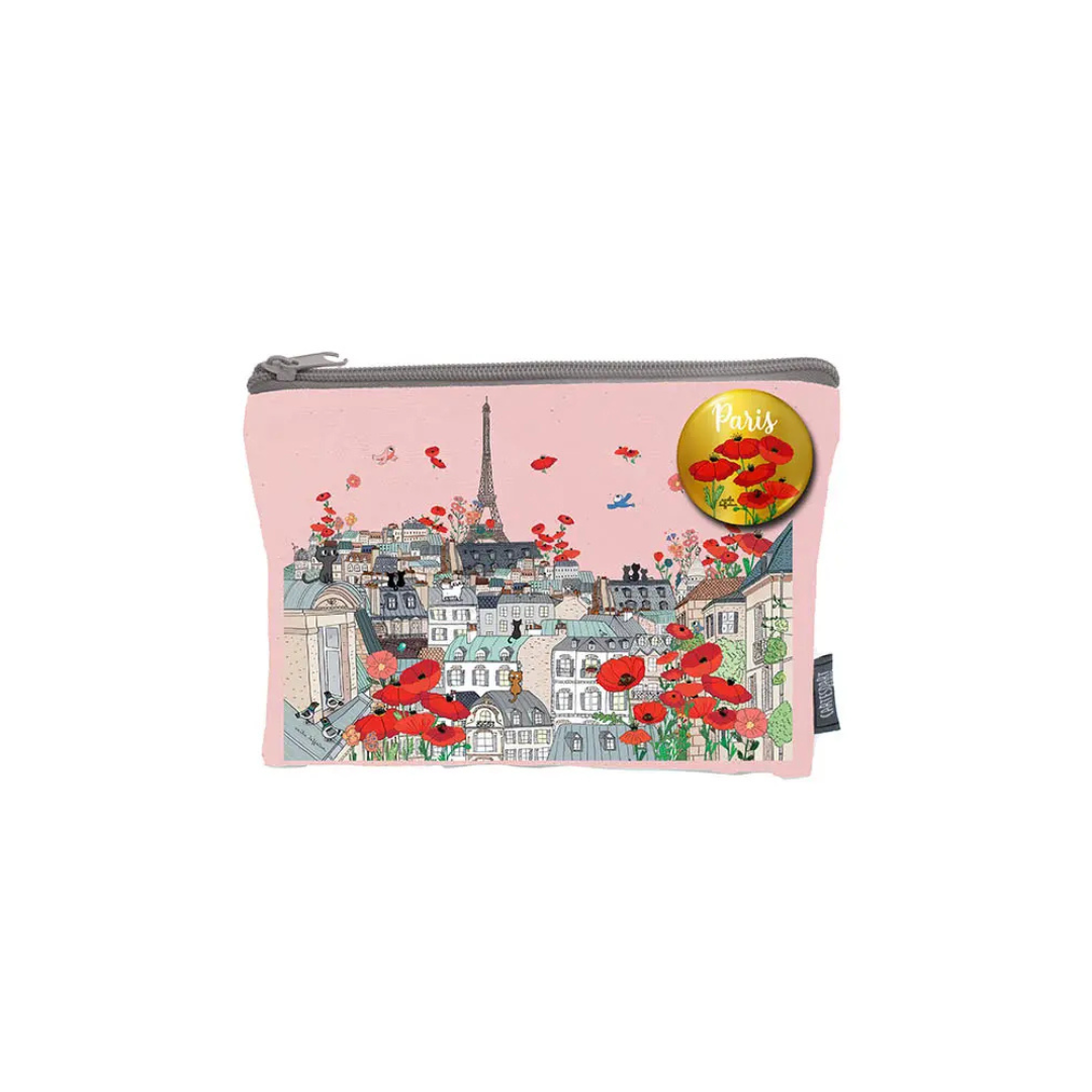 Pochette Coton Paris + Badge