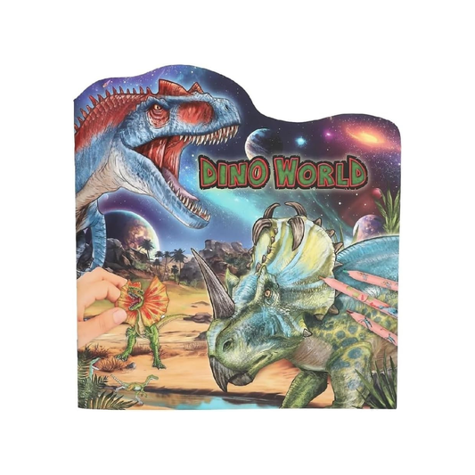 Livre de Coloriage et Autocollants – Dino World Galaxy
