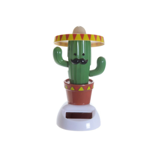 Figurine Solaire – Cactus au Sombrero