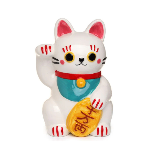 Tirelire Chat Blanc Maneki Neko – Chat Porte-bonheur