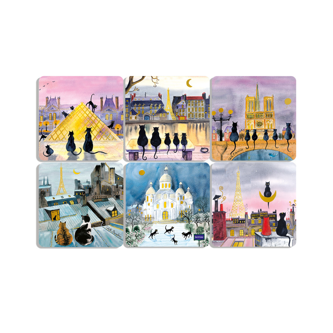 Sous-verres en liège – Collection Illustrée
