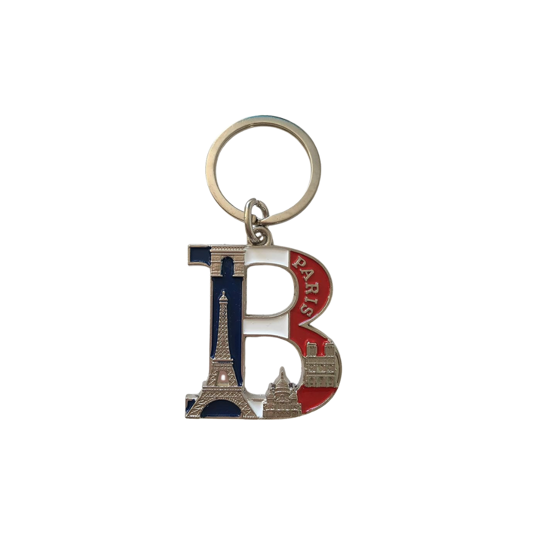 Porte-clés Lettre Alphabet Paris