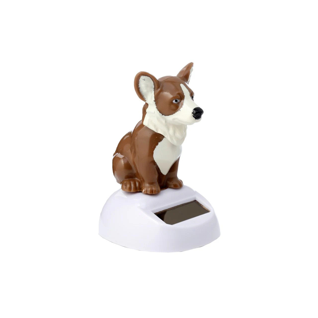 Figurine Solaire Corgi de la Reine