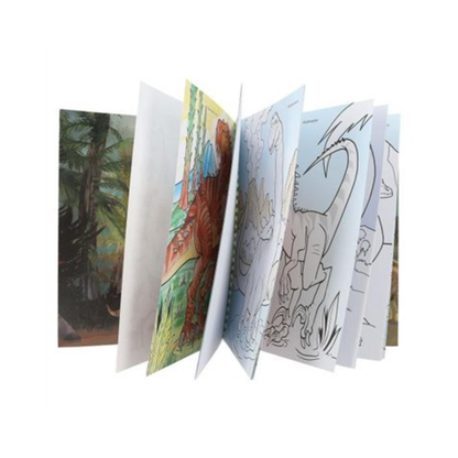 Livre de Coloriage Dino World avec Crayons