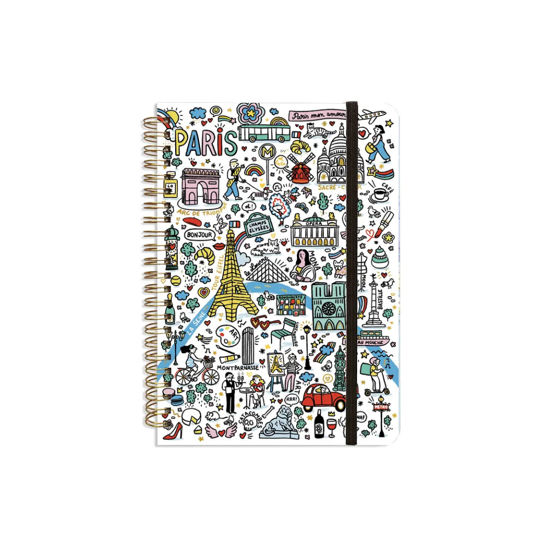 Carnet Spirales A5 – Collection Illustrée