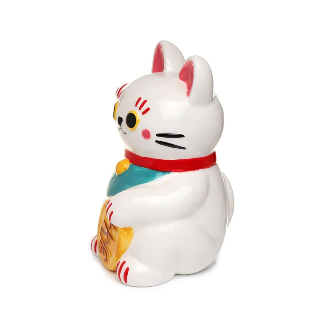 Tirelire Chat Blanc Maneki Neko – Chat Porte-bonheur