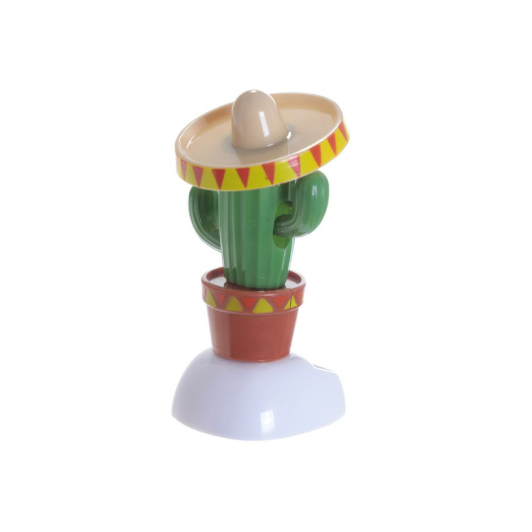 Figurine Solaire – Cactus au Sombrero