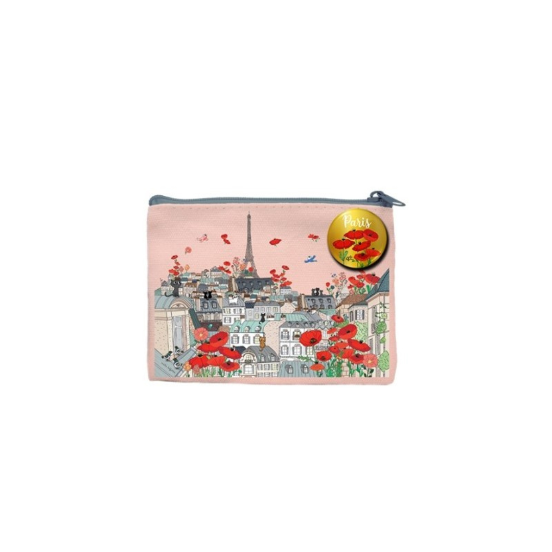 Porte-Monnaie Coton Paris + Badge