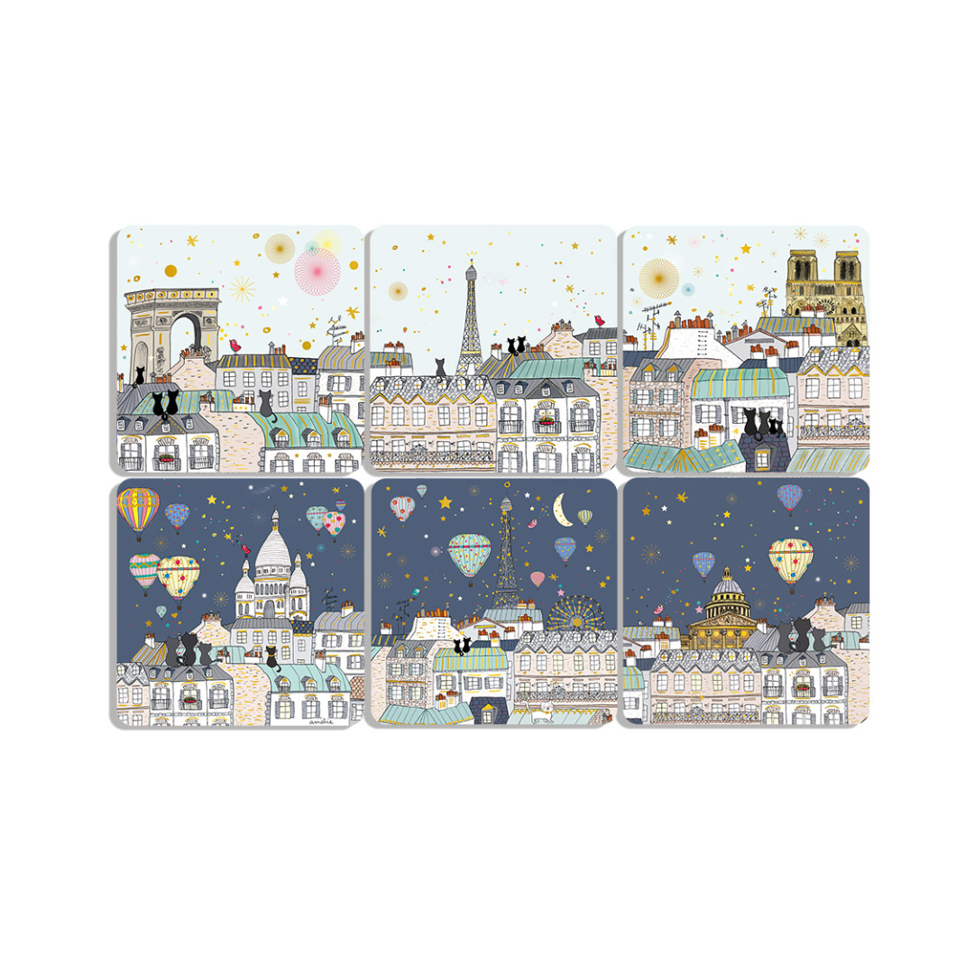 Sous-verres en liège – Collection Illustrée