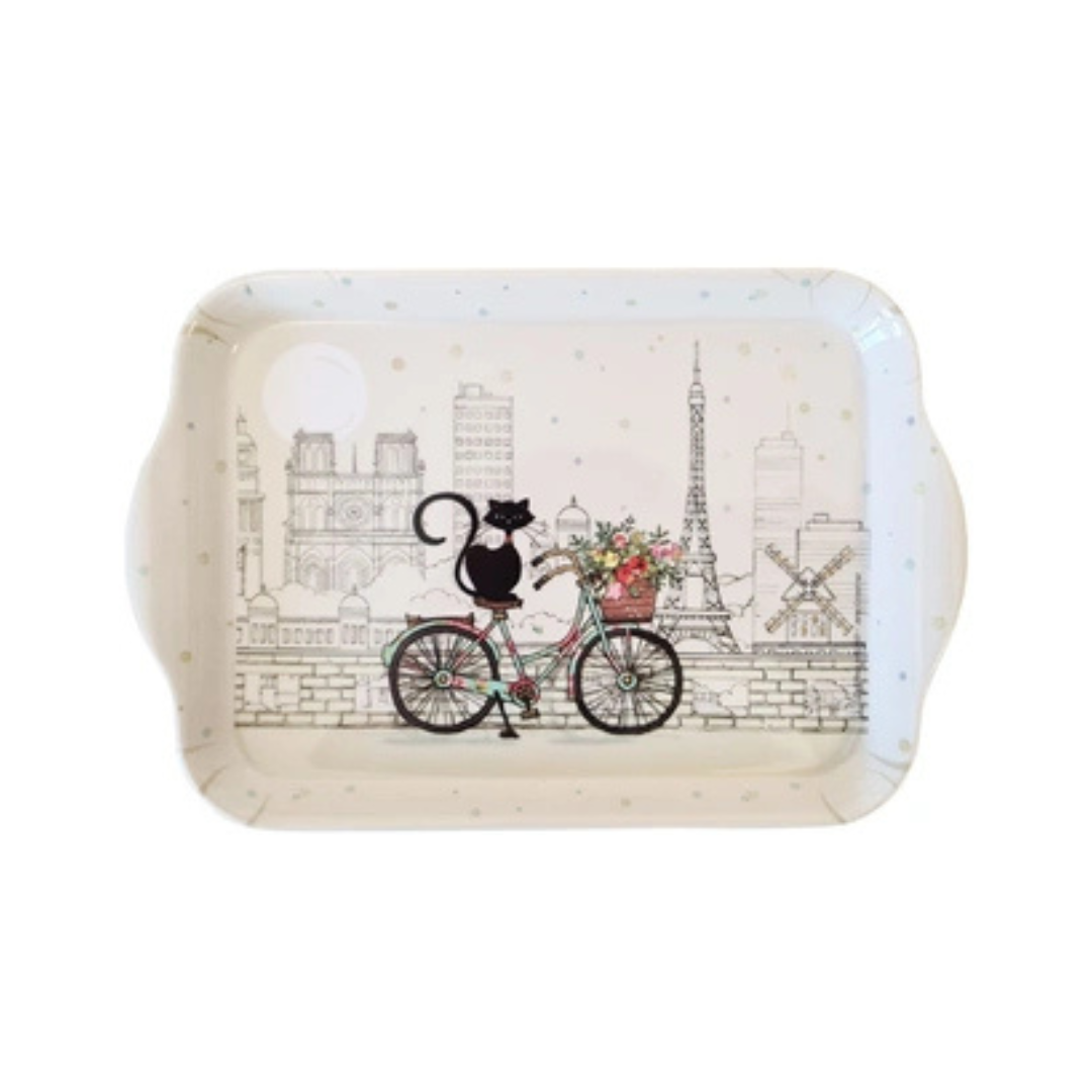 Petit Plateau en Mélamine – Chats & Paris