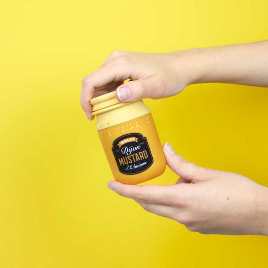 Minuteur de Cuisine Moutarde Vintage – Jaune