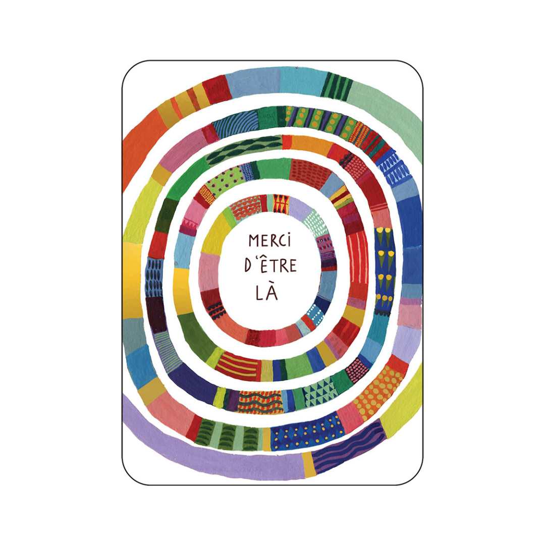 Carte postale illustrée – Messages & occasions