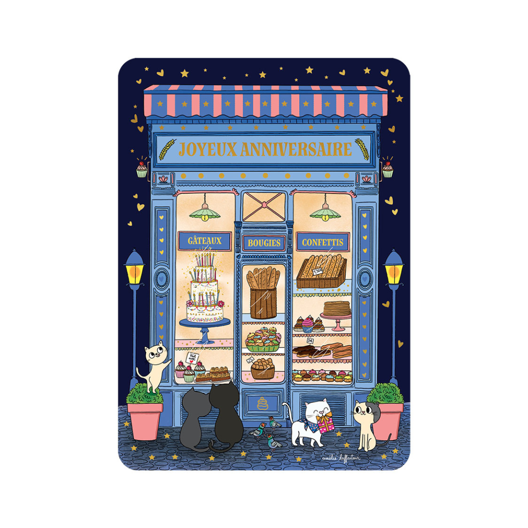 Carte postale illustrée – Messages & occasions