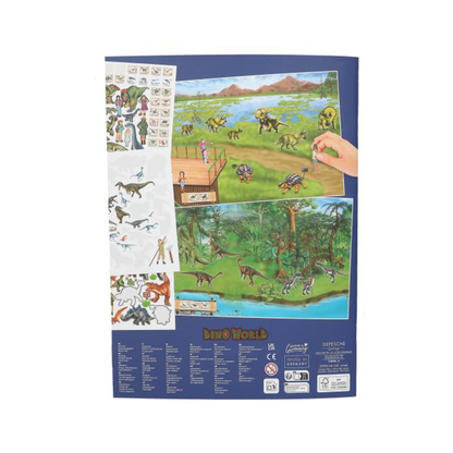 Livre d’autocollants – Crée ton zoo de dinosaures