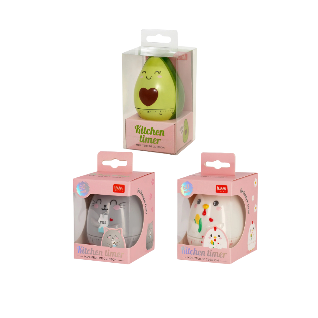 Minuteur de Cuisine – Kitty, Poule ou Avocat