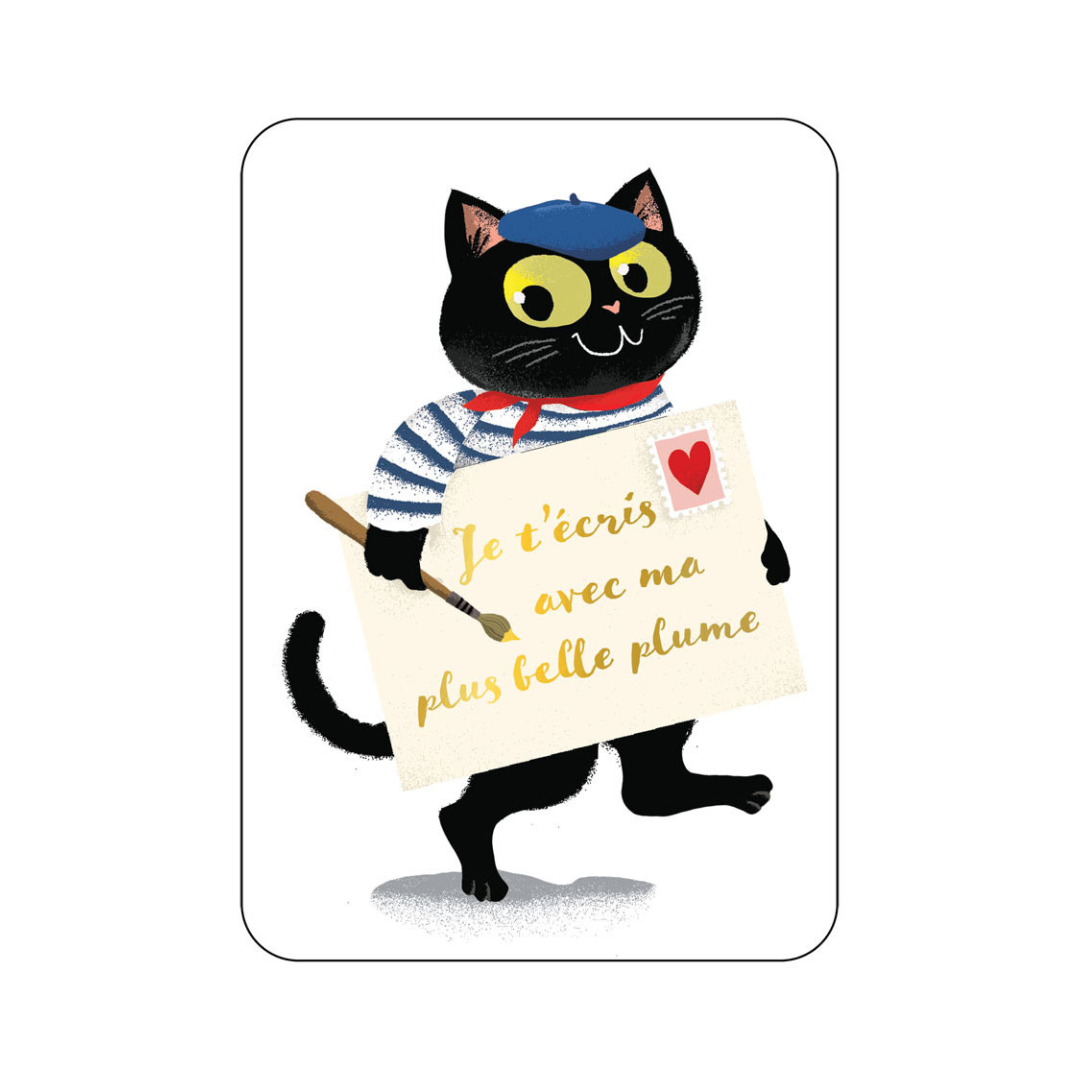 Carte postale illustrée – Messages & occasions